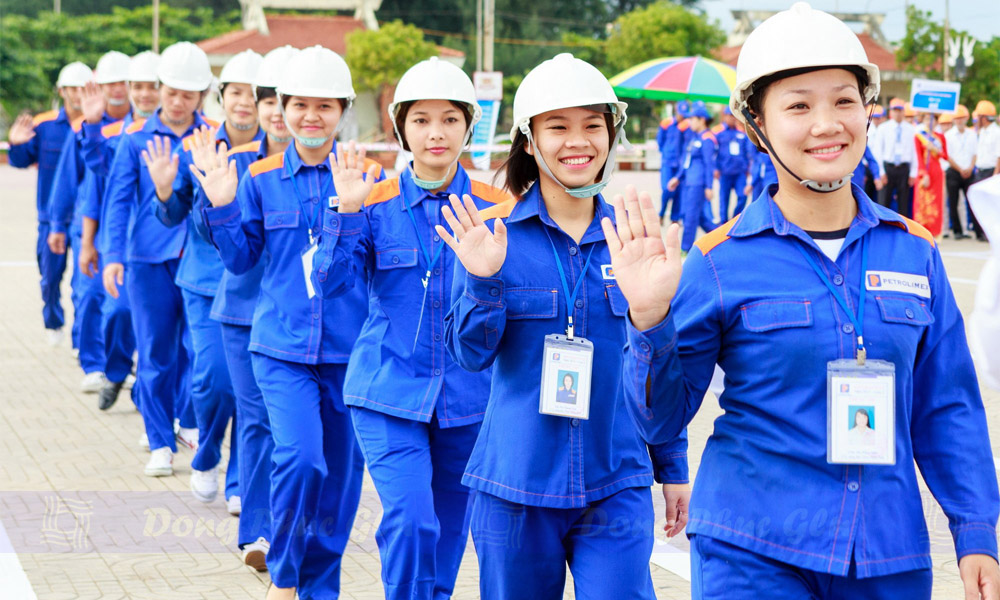 May đồng phục bảo hộ